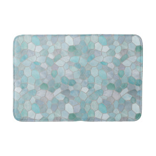 Azure Verdigris Mosaic Badmat