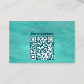 Azure water logistics services minimalist visitekaartje (Achterkant)