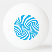 Azure Wervel Ping Pong Bal Pingpongbal (Achterkant)
