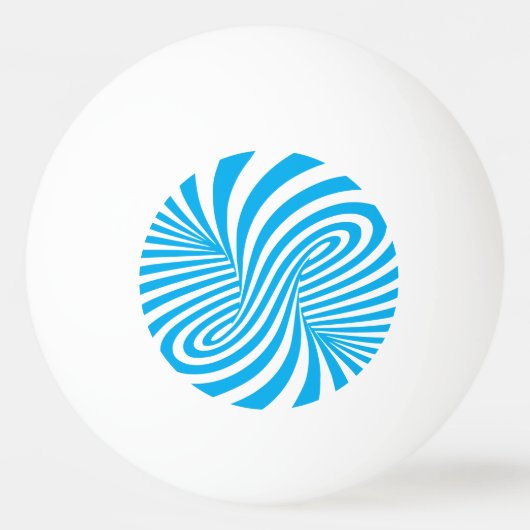 Azure Wervel Ping Pong Bal Pingpongbal (Achterkant)