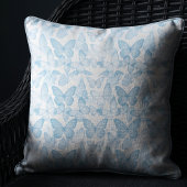 Azure Whisper Wings Vlinder Kussen