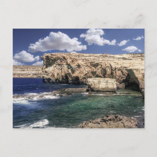 Azure Window Attraction in Gozo Island Briefkaart (Voorkant)
