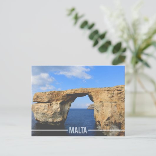 Azure Window Gozo, Malta Briefkaart (Staand voorkant)