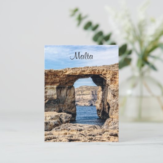 Azure Window in Malta Briefkaart (Staand voorkant)