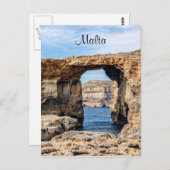 Azure Window in Malta Briefkaart (Voorkant / Achterkant)