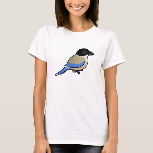 Azure-winged Magpie T-shirt (Voorkant)