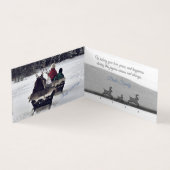Azure Winter Marvels Folded Book Kaart (Binnen)