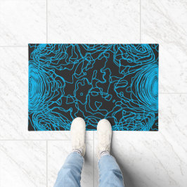 Azure Yarn Door Mat