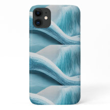 AzureDreams: Abstracte lichtblauwe iPhone-hoes"?