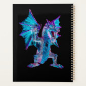 Azuren Vuurmagie Draak Cover Creatief Planner (Achterkant)