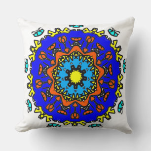 Azuren Zon Mandala Kussen