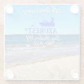 Azurest 75e Jubileum Onderzetter Glazen Onderzetter (Achterkant)