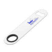 AZUREST LOGO roestvrijstalen flesopening Speed Flessenopener (Voorkant Gekanteld)