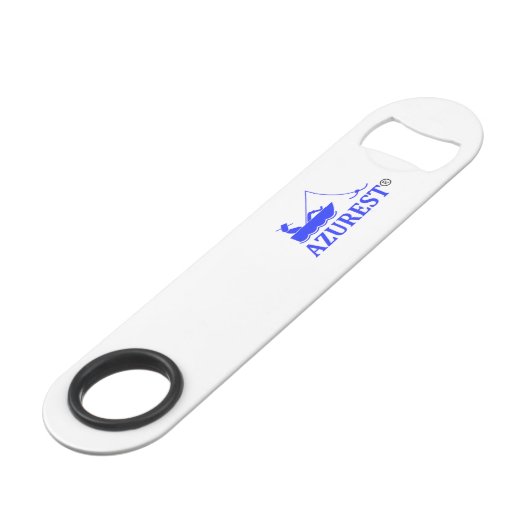 AZUREST LOGO roestvrijstalen flesopening Speed Flessenopener (Voorkant Gekanteld)