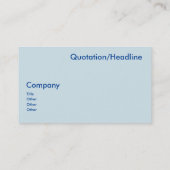 Azuretisch wit visitekaartje (Achterkant)