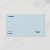 Azuretisch wit visitekaartje (Voorkant)