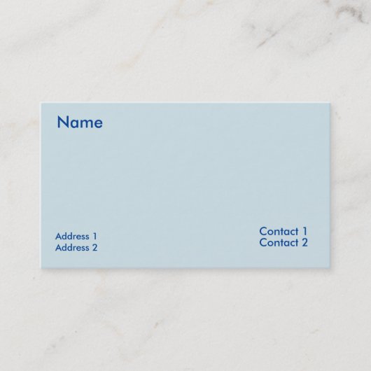 Azuretisch wit visitekaartje (Voorkant)