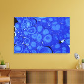 Azuriet, een erts van koper, Arizona, Verenigde St Canvas Afdruk (Insitu (Woonkamer))