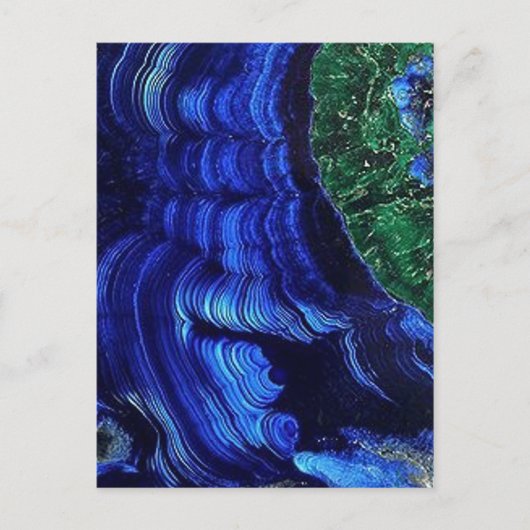 Azuriet en Malachite Briefkaart (Voorkant)