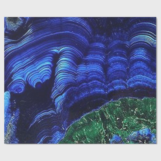 Azuriet en Malachite Cadeaupapier (Vlak)