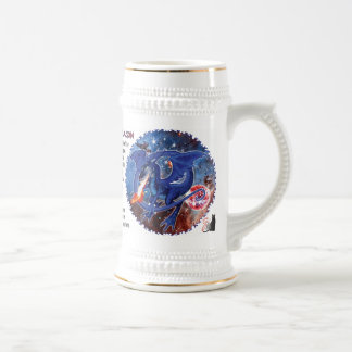 Azuriet Kosmische Draak Bierpul