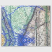 Azuriet Malachiet Stone inpakpapier (Vlak)