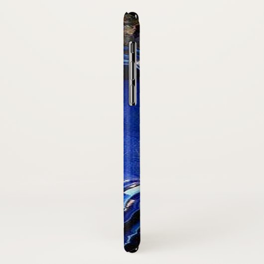 Azurite Blue Sapphire Cobalt Gemstone Case-Mate iPhone Case (Achterkant/links)