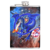Azurite Cosmic Dragon Heupfles (Voorkant)