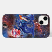 Azurite Cosmic Dragon Hoesje-Mate iPhone Case (Achterkant (horizontaal))