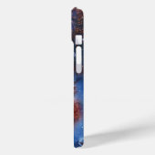 Azurite Cosmic Dragon Hoesje-Mate iPhone Case (Achterkant / Links)