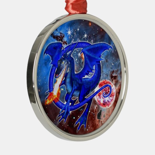 Azurite Cosmic Dragon Ornament (Rechts)