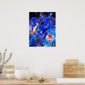 Azurite Cosmic Dragon Poster (Keuken)