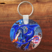 Azurite Cosmic Dragon Sleutelhanger (Achterkant)