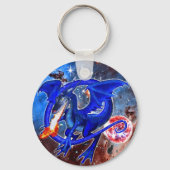 Azurite Cosmic Dragon Sleutelhanger (Achterkant)