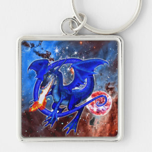 Azurite Cosmic Dragon Sleutelhanger