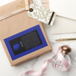 Azurite Crystal Betekenis Sieraden Display Sticker