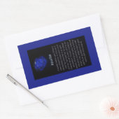 Azurite Crystal Betekenis Sieraden Display Sticker (Envelop)