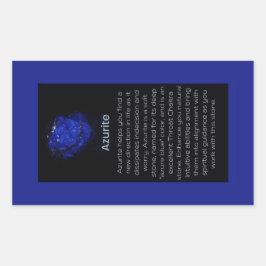 Azurite Crystal Betekenis Sieraden Display Sticker
