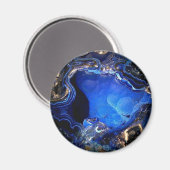 Azurite Geode Magnet (Voorkant / Achterkant)