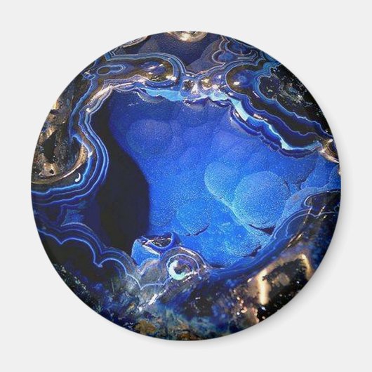 Azurite Geode Magnet (Voorkant)