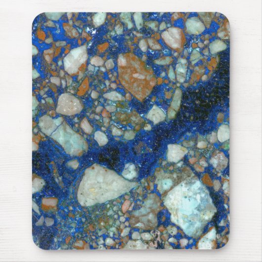 Azurite Malachite Breccia Muismat (Voorkant)