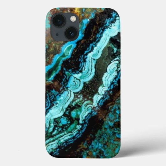 Azurite Malachite Gemstone Case-Mate iPhone Case (Achterkant)
