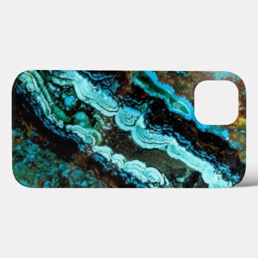Azurite Malachite Gemstone Case-Mate iPhone Case (Achterkant (horizontaal))
