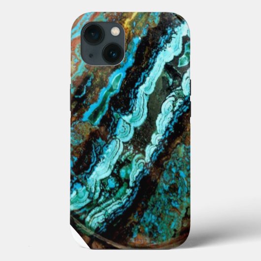 Azurite Malachite Gemstone Case-Mate iPhone Case (Achterkant)