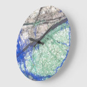 Azurite Malachite Wall klok (Hoek)