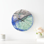 Azurite Malachite Wall klok (Huis)
