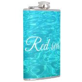 Azuur oppervlaktewater van het Rode Zee in Egypte Heupfles (Rechts)