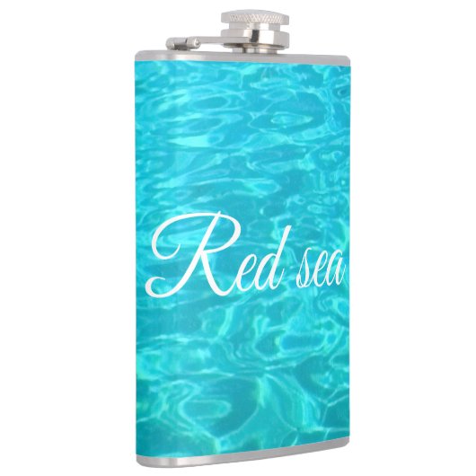 Azuur oppervlaktewater van het Rode Zee in Egypte Heupfles (Rechts)