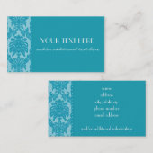 Azuurblauw Visitekaartje (Voorkant / Achterkant)