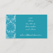 Azuurblauw Visitekaartje (Achterkant)